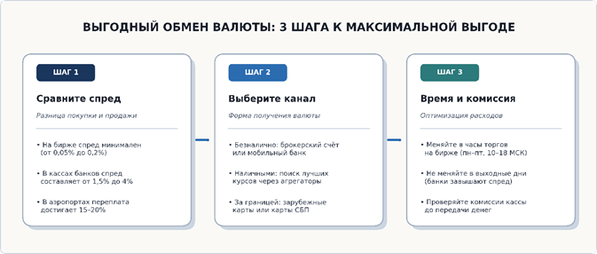 Выгодный обмен валюты: 3 шага к максимальной выгоде